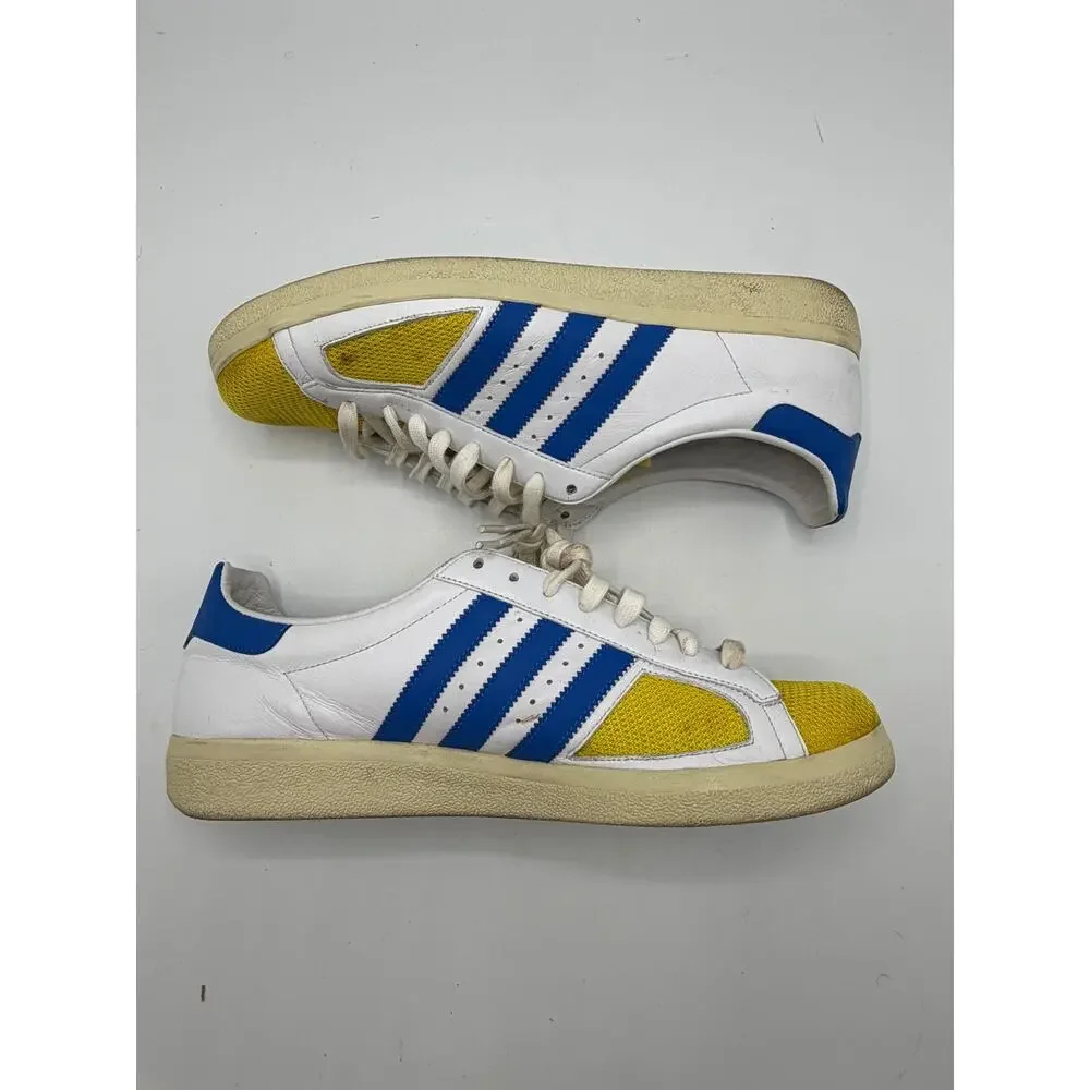 Adidas 011707 Spezial White Blue Yellow Mens Size 12 Pre-Owned No Box